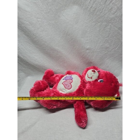 Care Bears 2006 ALWAYS THERE BEAR 12" Red Fluffy Floppy Plush Stuffed Animal - Picture 8 of 9
